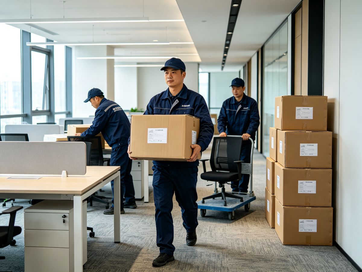 产品名称：义乌写字楼办公室搬迁现场：工位打包到入驻完整记录
产品型号：义乌办公室搬迁,义乌写字楼搬家,义乌搬家公司电话13355891119
产品规格：
